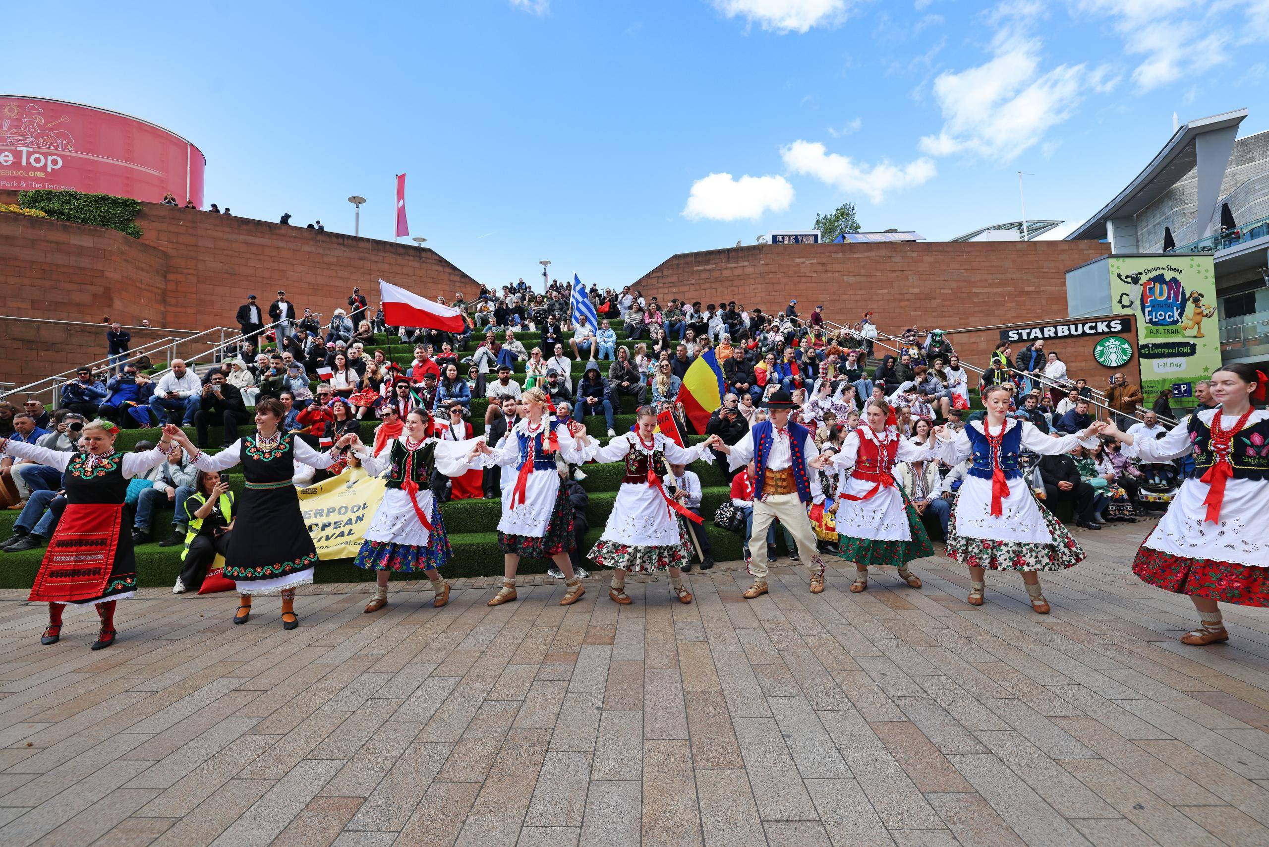©️ Liverpool ONE – Liverpool European Festival Parade (12) - events management Liverpool including events management UK particularly events planning North West - Event Planning & Management Liverpool